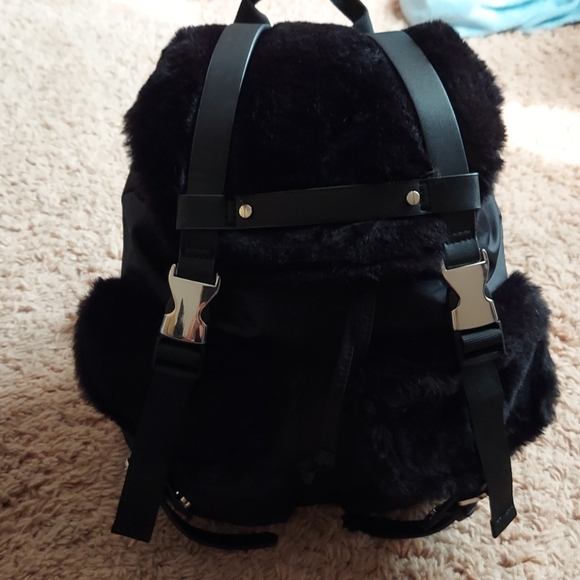 Topshop Faux Fur Backpack main image 6